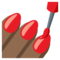 Nail Polish - Medium Black emoji on Emojione